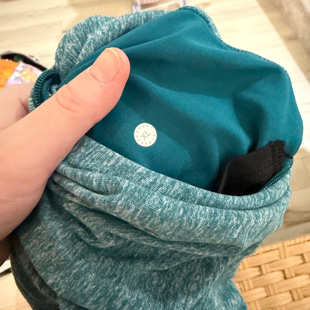 Lululemon Surge Warm Full Zip Hoodie Mens XL Heathered Laguna Blue M4668S - Picture 7 of 8